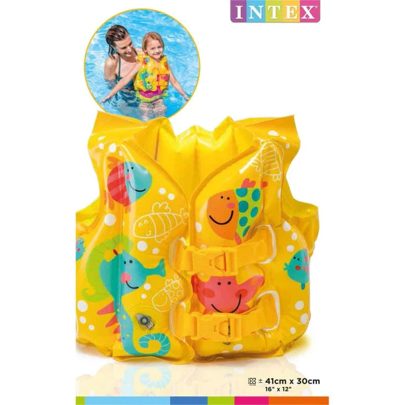 Chaleco Natación Inflable para Niños Intex Tropical Buddies