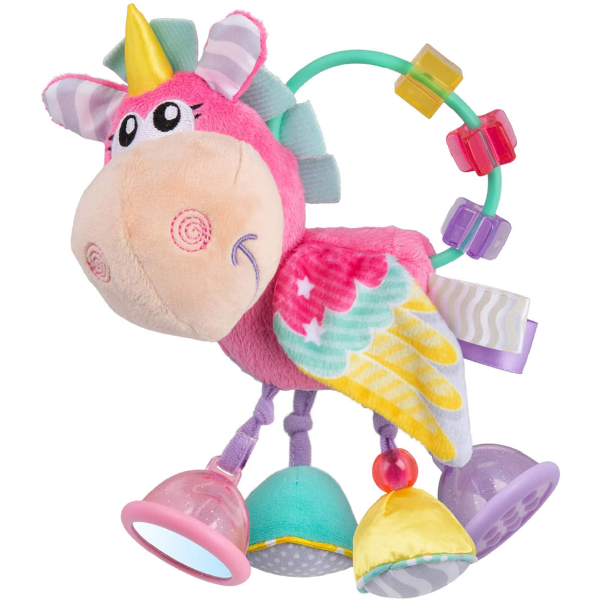 Sonajero Unicornio con Actividades PLAYGRO Clip Clop Rosado