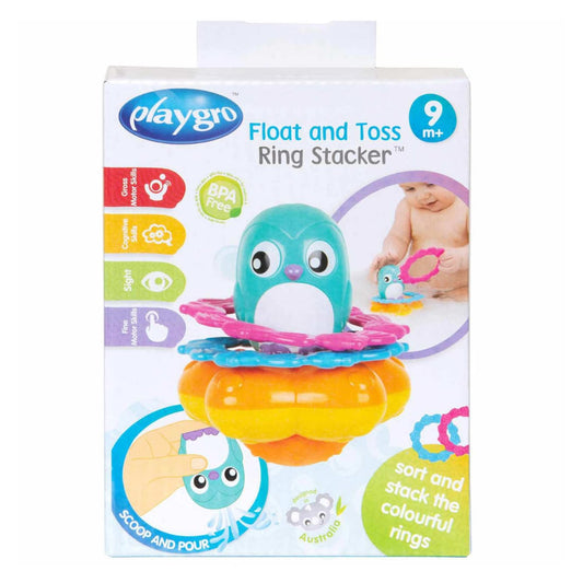Juguete de Baño PLAYGRO Pingüino Flotante de Anillos