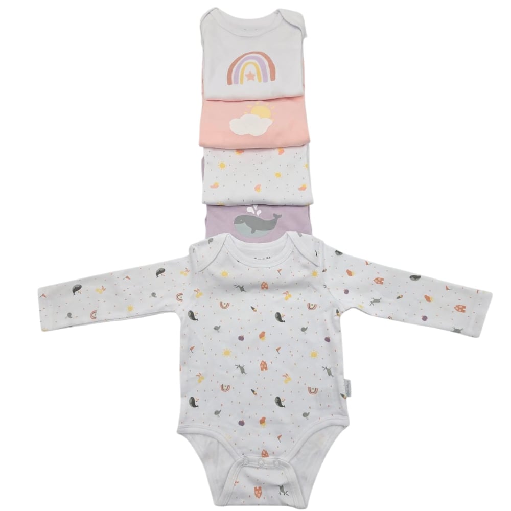 Quintupack Body Niña Algodón INFANTI