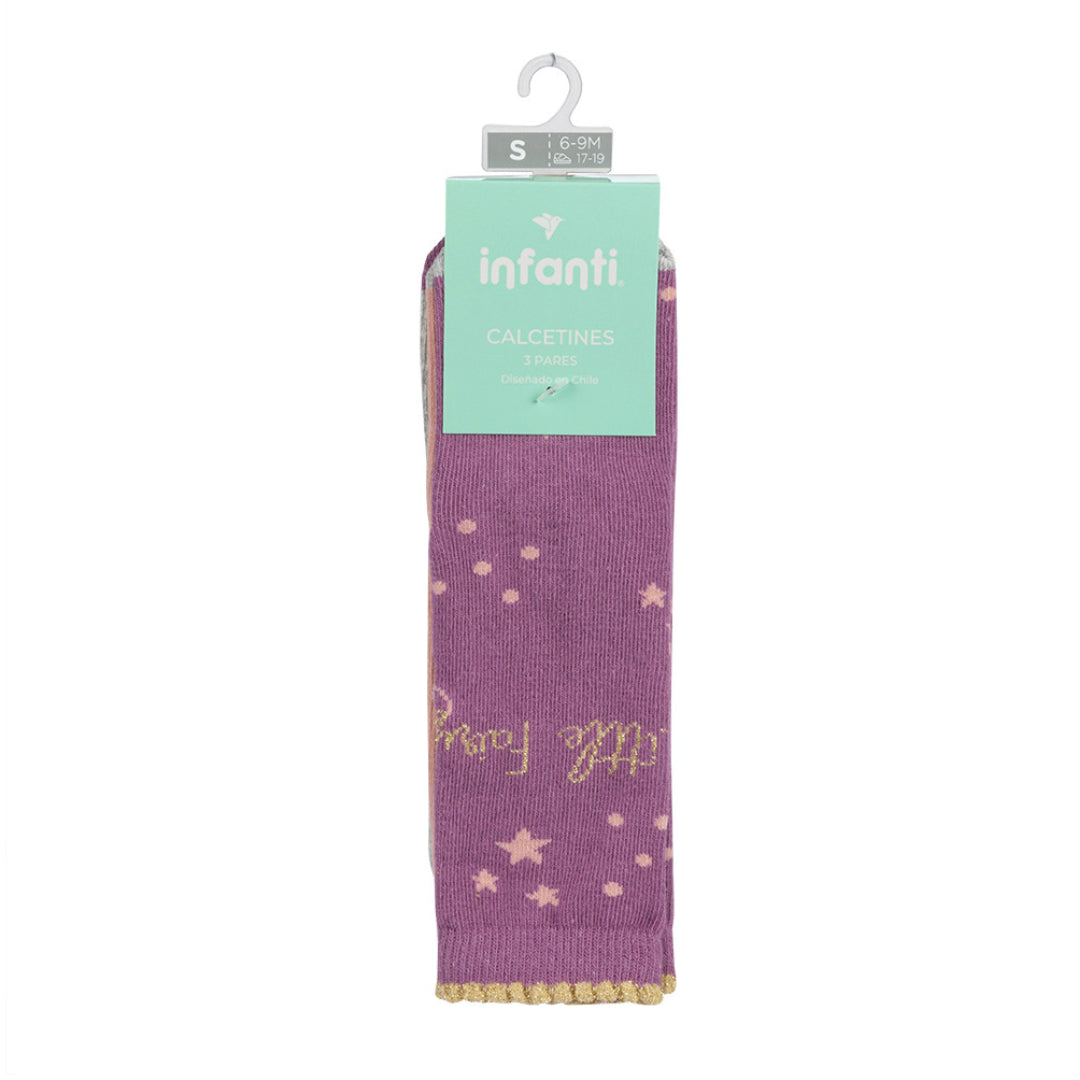 Tripack Calcetines INFANTI Fairy