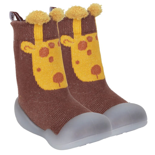 Calcetines Con Suela Silicona Jirafa INFANTI
