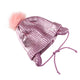Gorro Pompón Orejitas INFANTI Talla 2-3 Años, Rosado