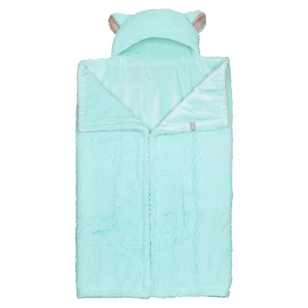 Frazada Poncho Sherpa Menta INFANTI