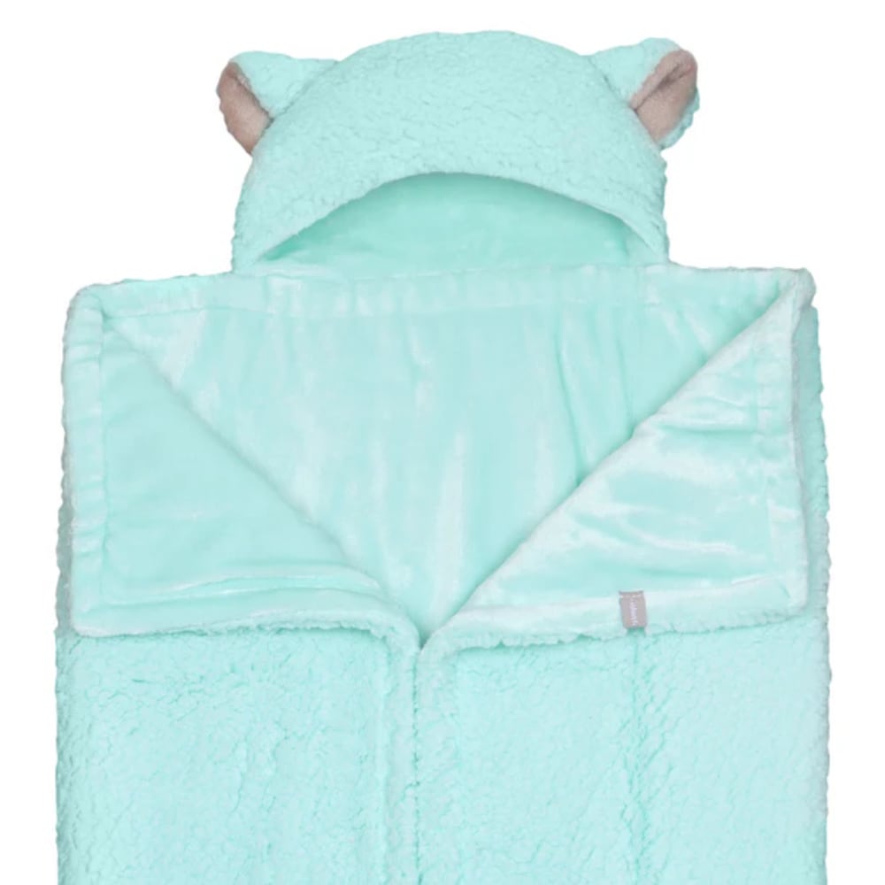 Frazada Poncho Sherpa Menta INFANTI