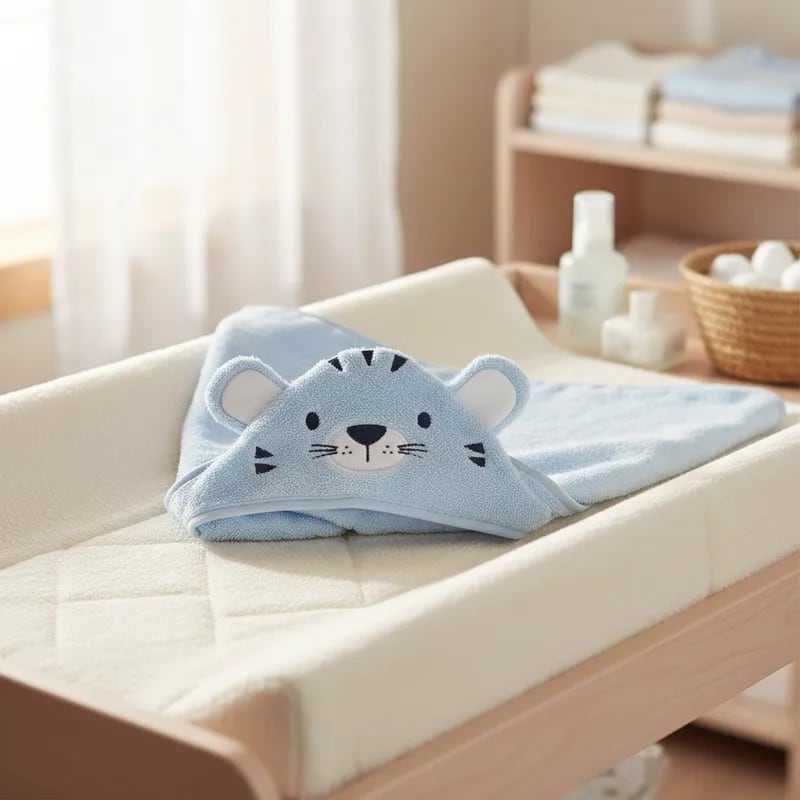 Toalla con Capucha para Bebé INFANTI Tigre