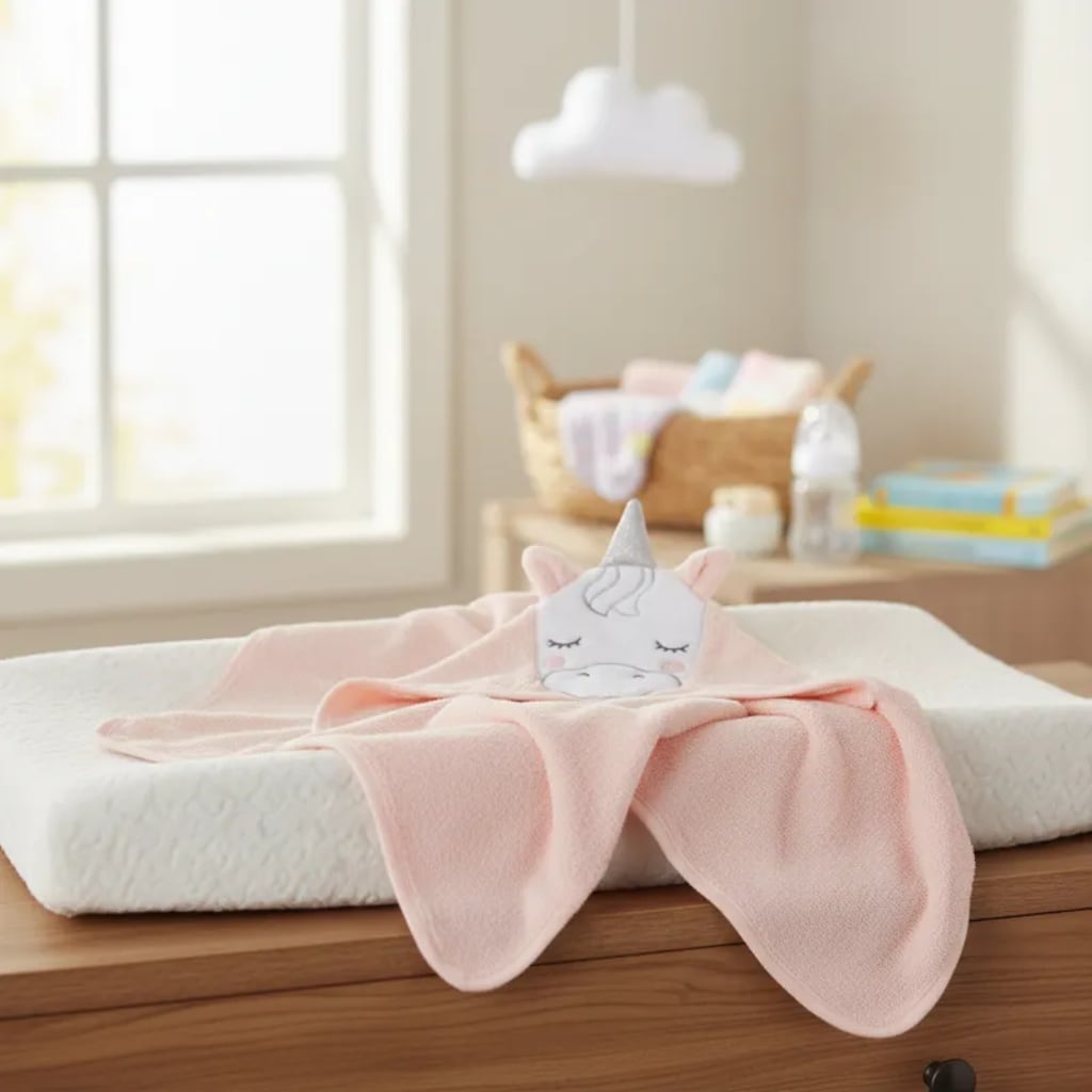 Toalla con Capucha para Bebé INFANTI Unicornio