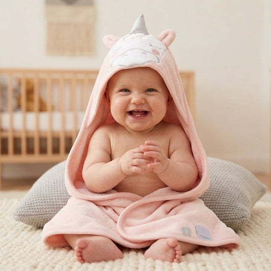 Toalla con Capucha para Bebé INFANTI Unicornio