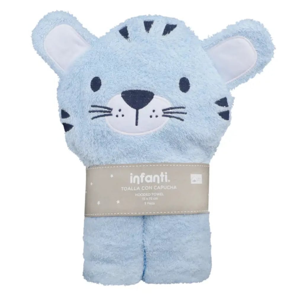 Toalla con Capucha para Bebé INFANTI Tigre