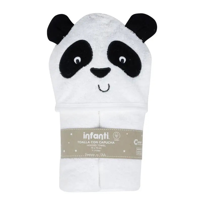 Toalla con Capucha para Bebé INFANTI Panda