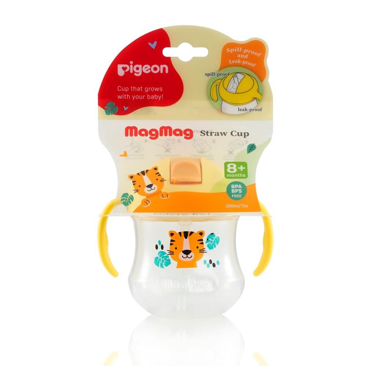 Empaque Vaso Pigeon MagMag amarillo +8 meses