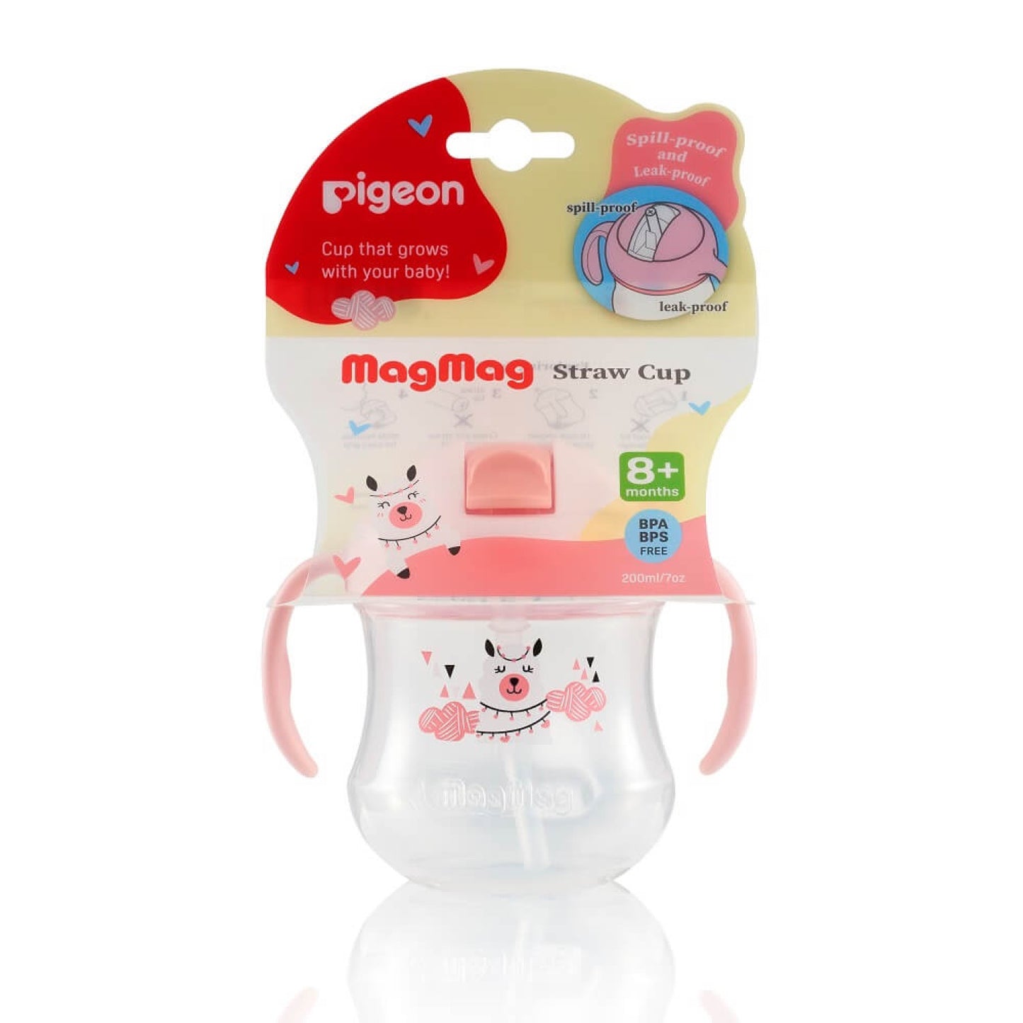 Empaque Vaso Pigeon MagMag rosado +8 meses