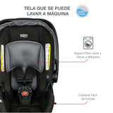 Coche Travel System BRITAX B-Lively/ B-Safe Gen2 Flexfit Fog