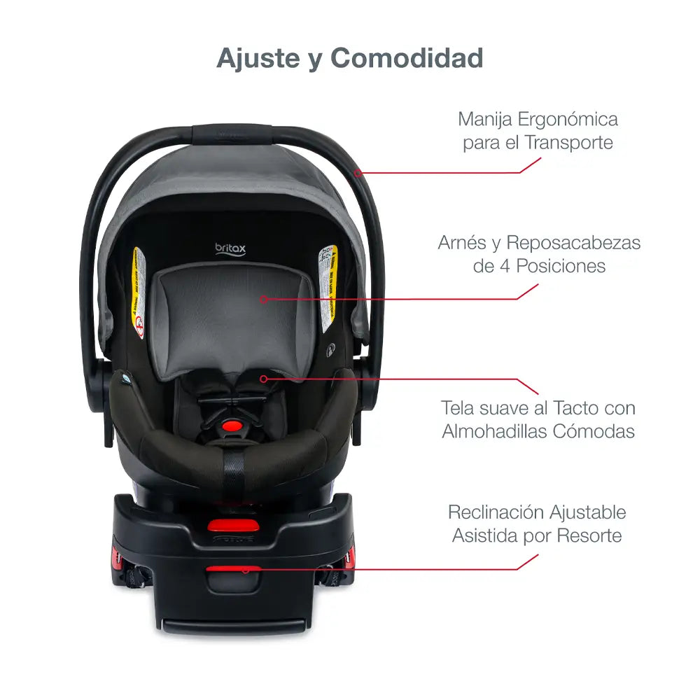 Coche Travel System BRITAX B-Lively/ B-Safe Gen2 Flexfit Fog