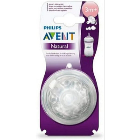 2 x Tetina Natural AVENT 3 meses+ SCF045/27