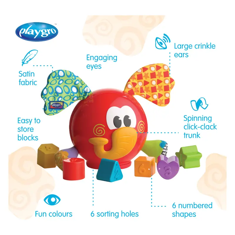 Elefante Playgro Clasifica Y Aprende