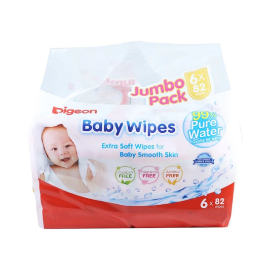 Toallita Húmeda 82 Un. 3 Pack PIGEON Water Base