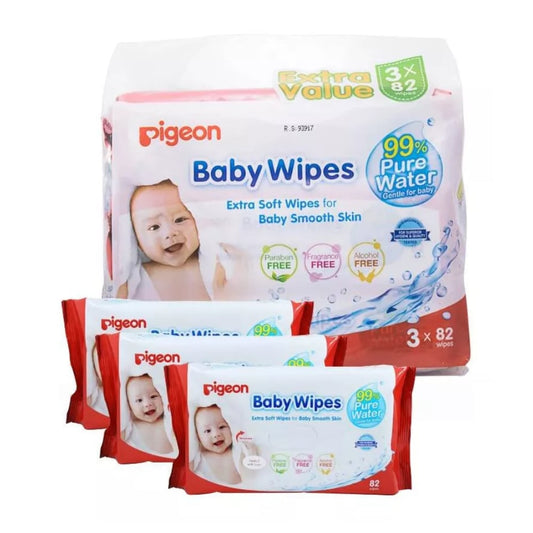 Toallita Húmeda 82 Un. 3 Pack PIGEON Water Base