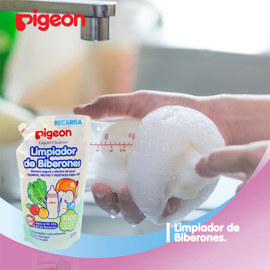Limpiador de Mamaderas PIGEON Liquid Cleanser Recarga 650 ml