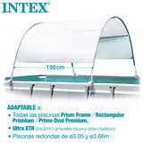 Toldo Parasol para Piscina Estructural Rectangular INTEX