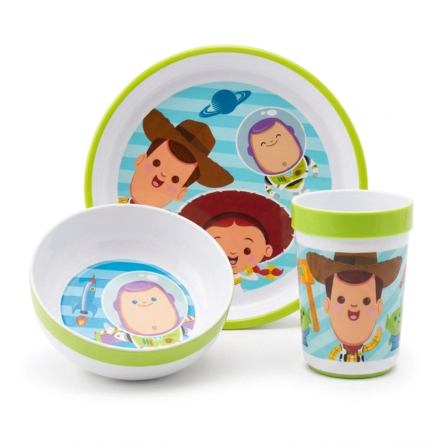 Set Vajilleria 3 Piezas Toy Story (Plato, Bowl y Vaso)