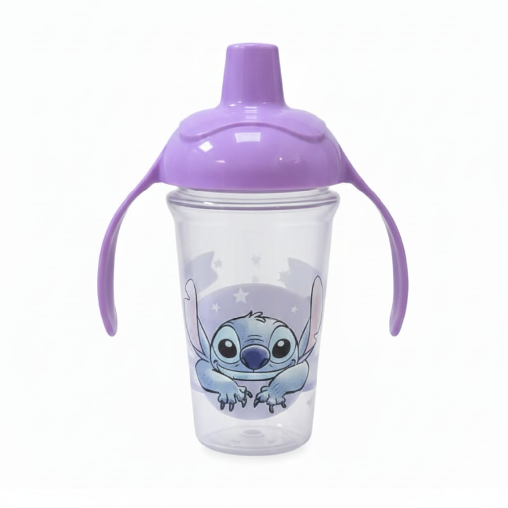 Vaso de Entrenamiento con Asas y Boquilla rígida DISNEY 295ml Stitch 10m+