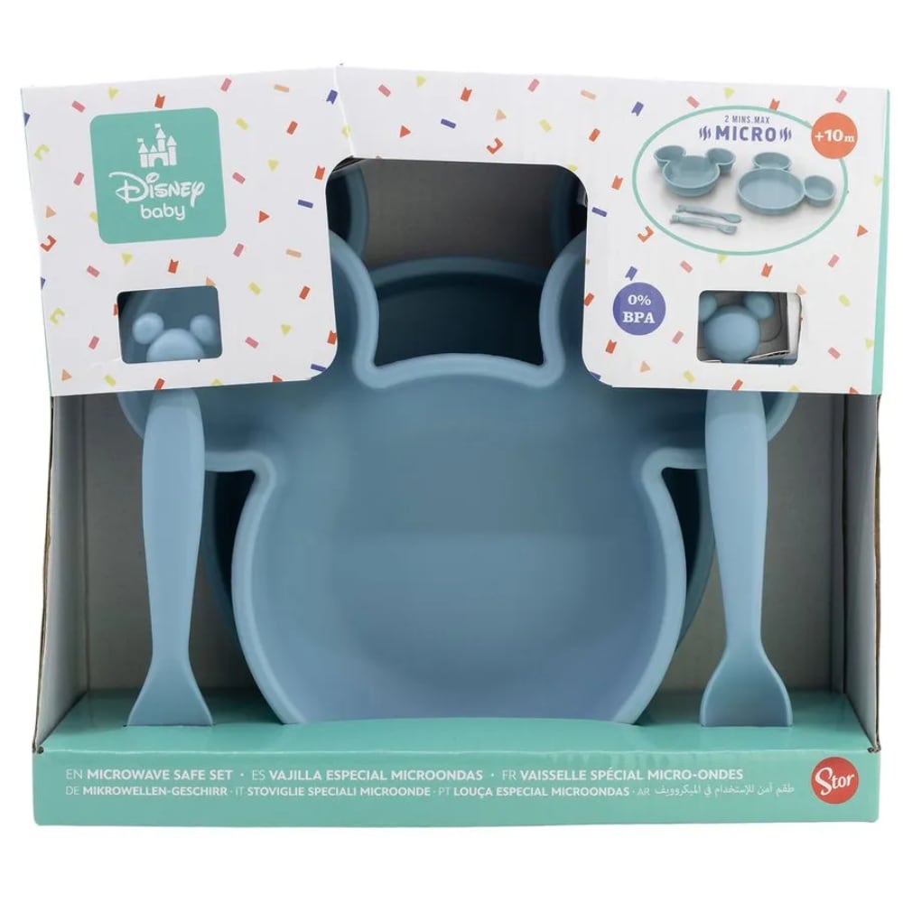 Set de Alimentación 4 Piezas Mickey y Minnie