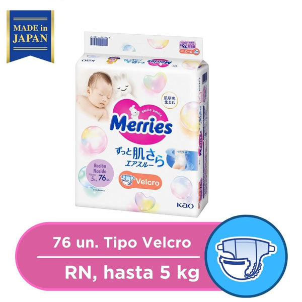 Pañales Velcro Talla RN - 76 Unidades
