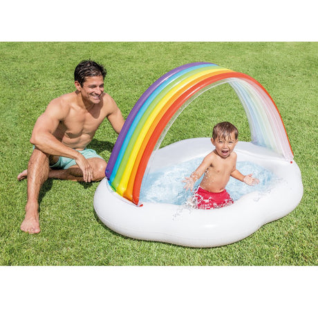 Piscina Inflable para Bebé INTEX Arcoíris 142 x 119 x 84 cm