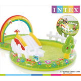 Piscina Centro de Juegos Inflable Jardín INTEX con Pulverizador