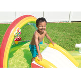 Piscina Centro de Juegos Inflable Jardín INTEX con Pulverizador