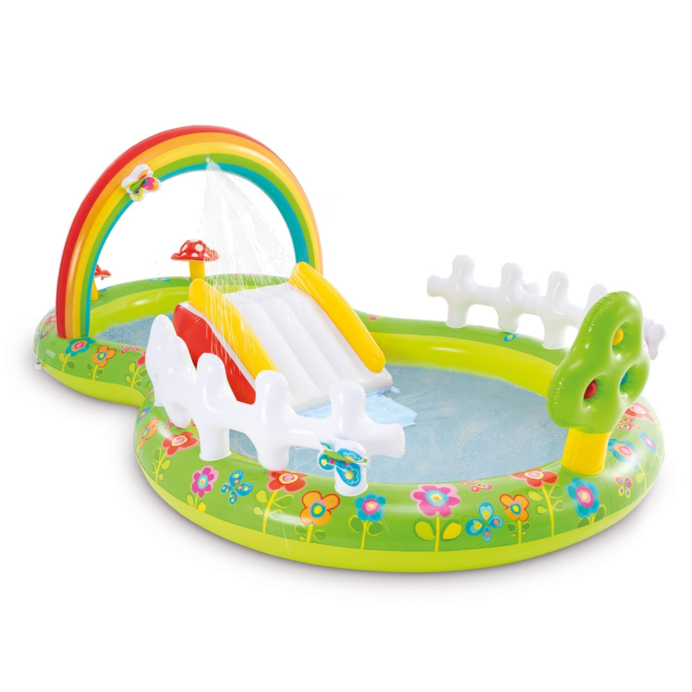 Piscina Centro de Juegos Inflable Jardín INTEX con Pulverizador