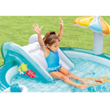 Piscina Centro de Juegos Gator INTEX con Tobogan y Pulverizador