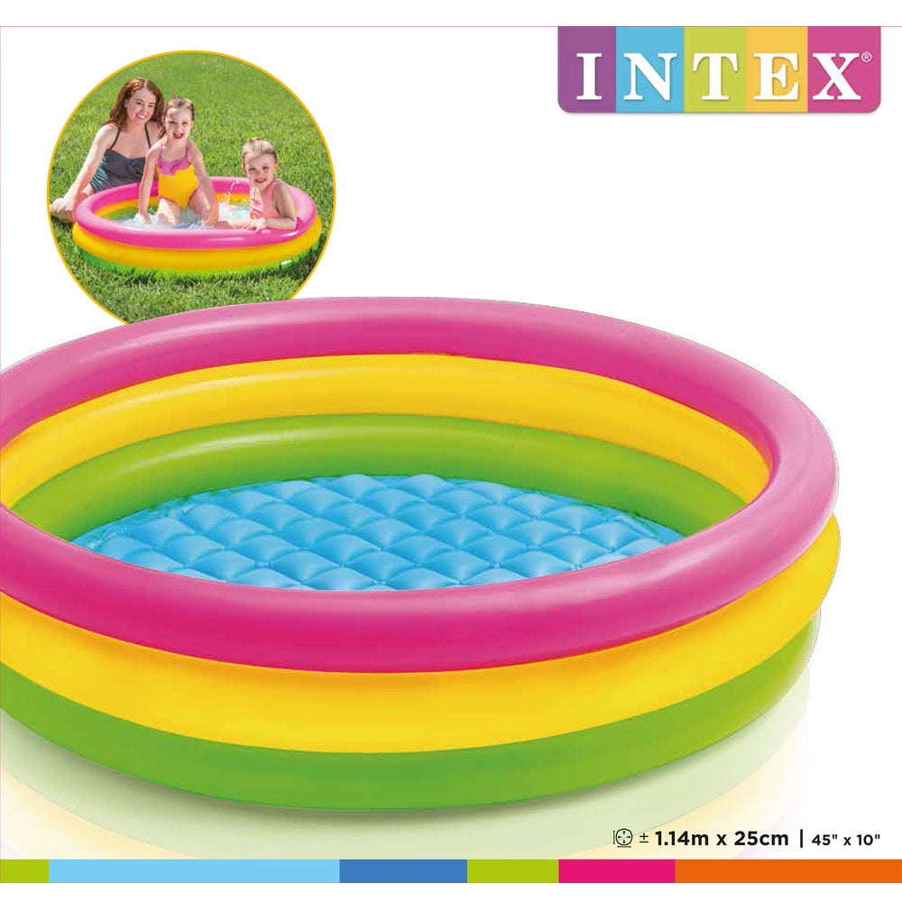 Piscina Infantil Inflable INTEX Sunset Glow 114 x 25 cm