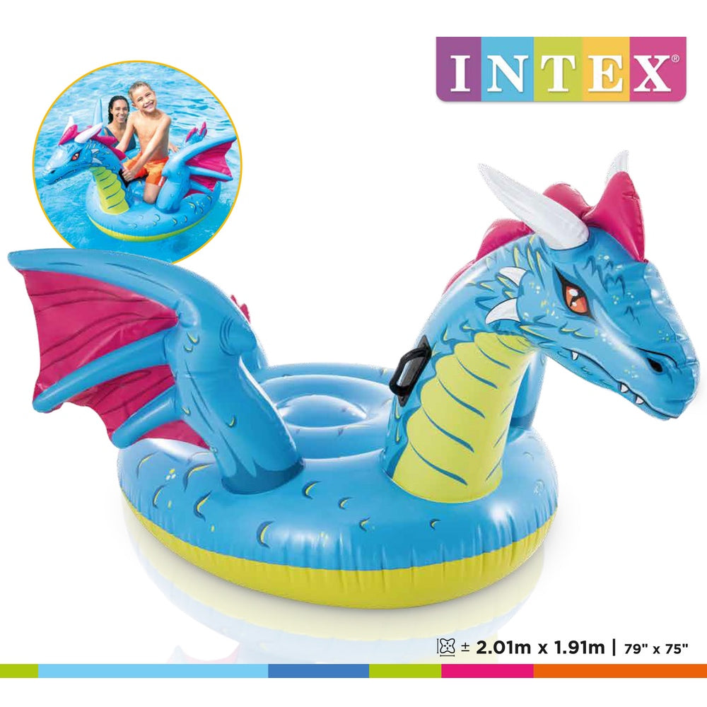 Flotador Inflable Montable INTEX Dragón 201 x 191 cm