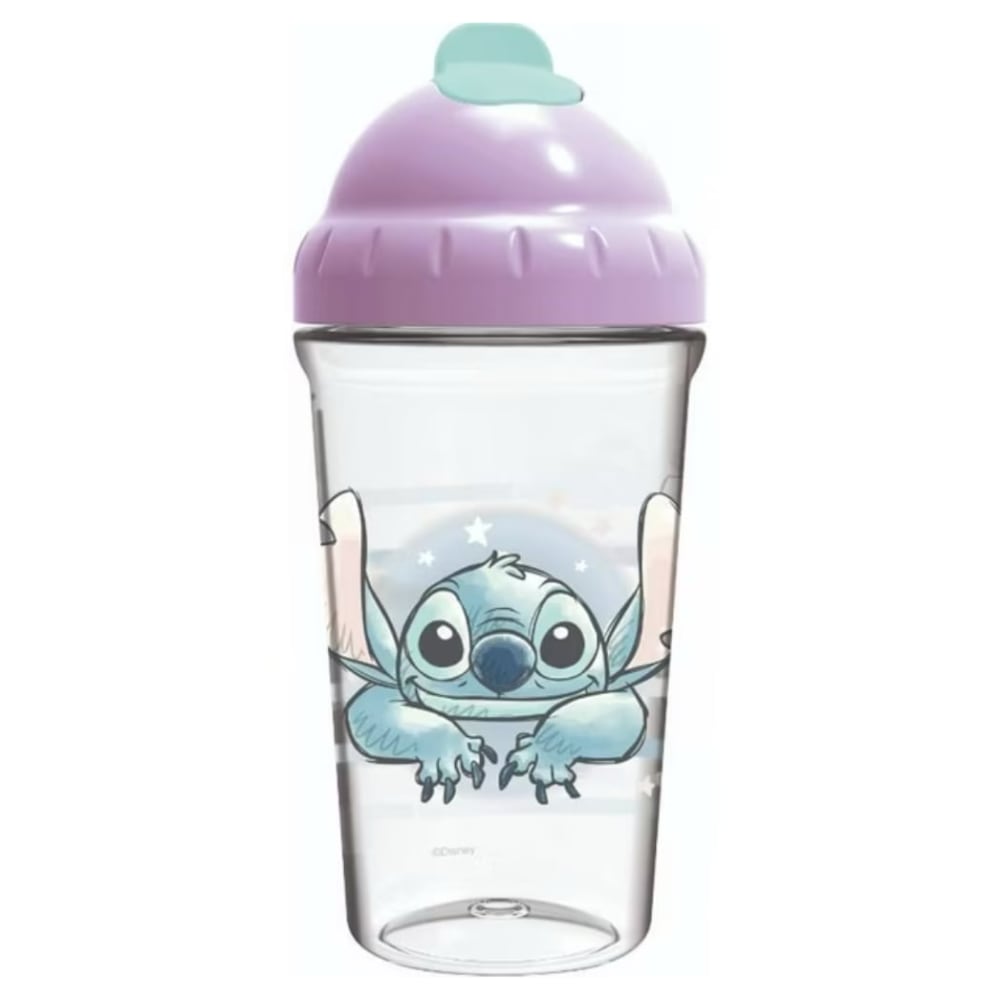 Vaso con Bombilla Flexible 295ml Stitch DISNEY 18-24m+