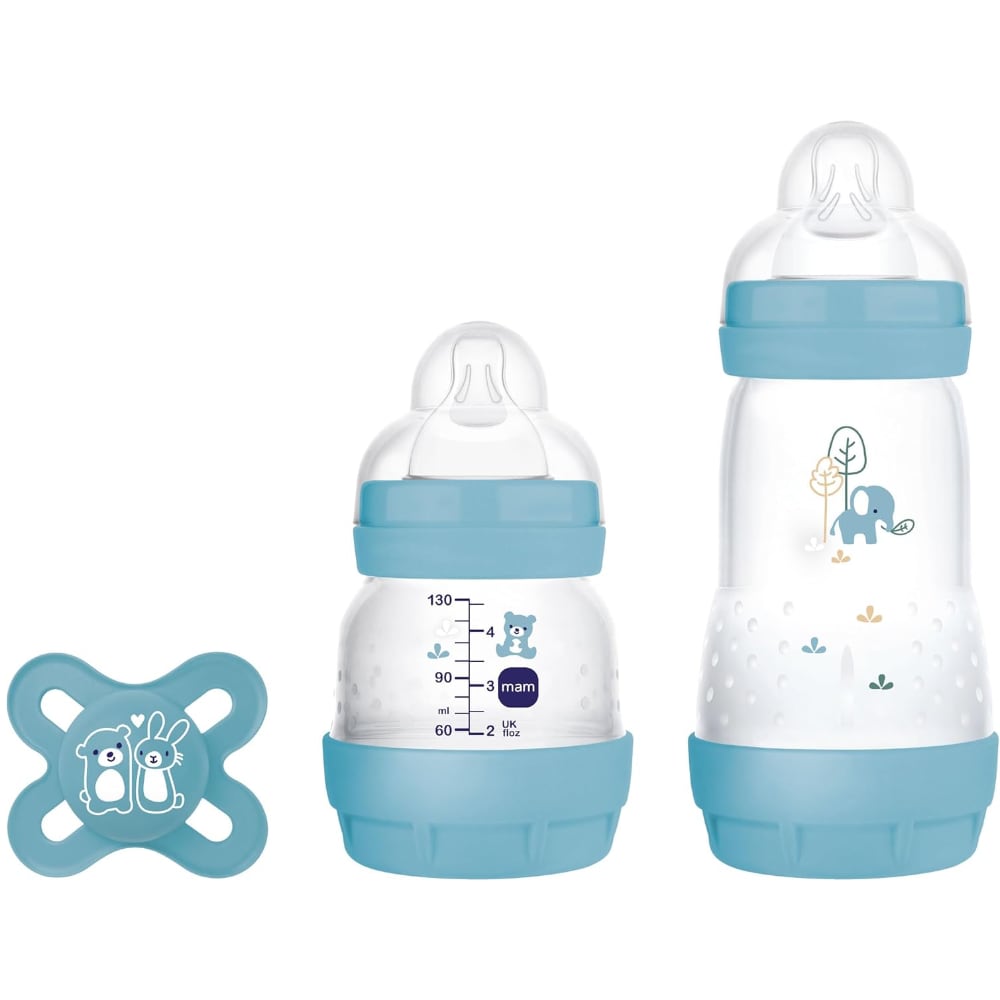 Set Recién Nacido 2 Mamaderas más Chupete MAM Easy Start