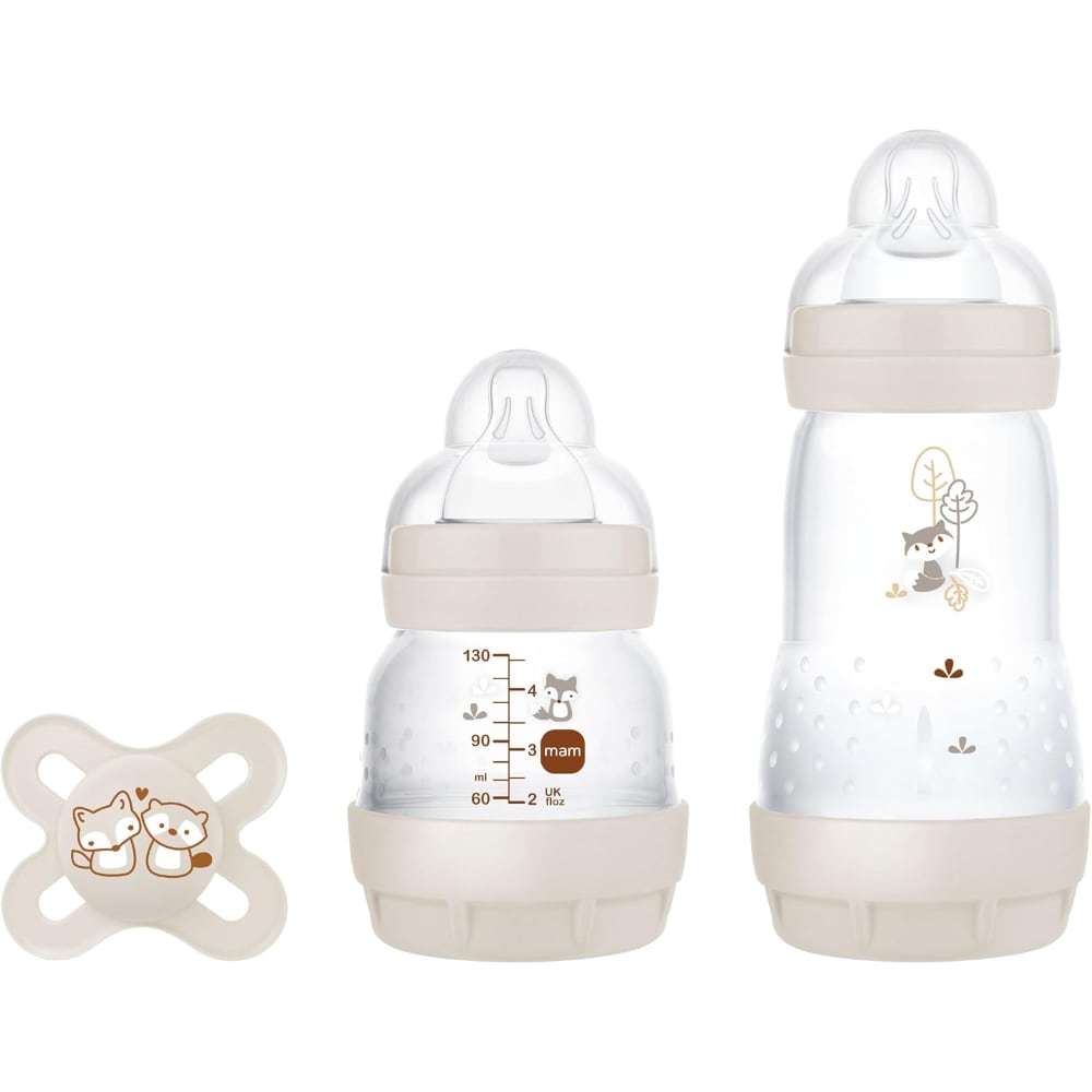 Set Recién Nacido 2 Mamaderas más Chupete MAM Easy Start