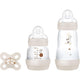 Set Recién Nacido 2 Mamaderas más Chupete MAM Easy Start Diseños variados