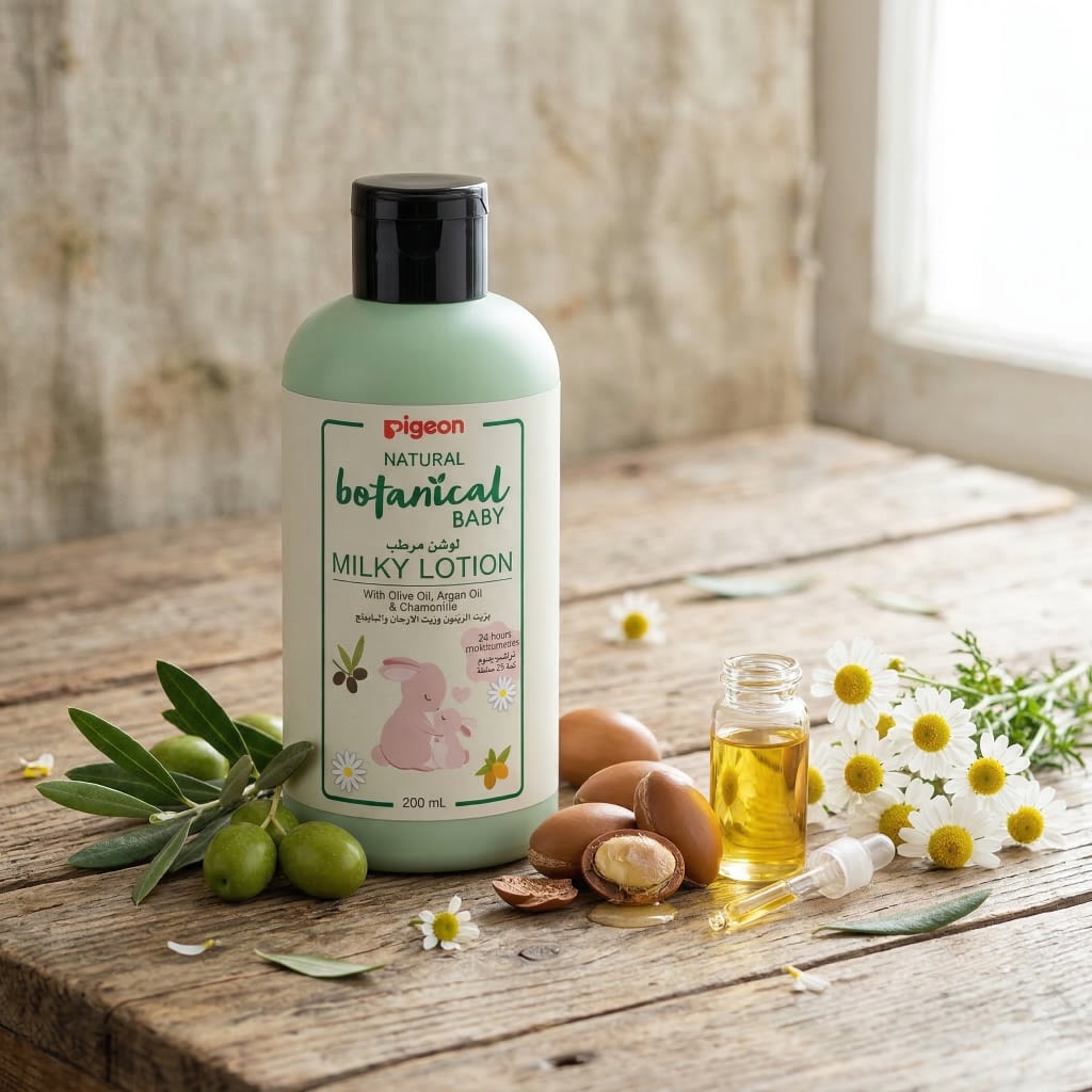 Loción PIGEON Natural Botanical para Bebé