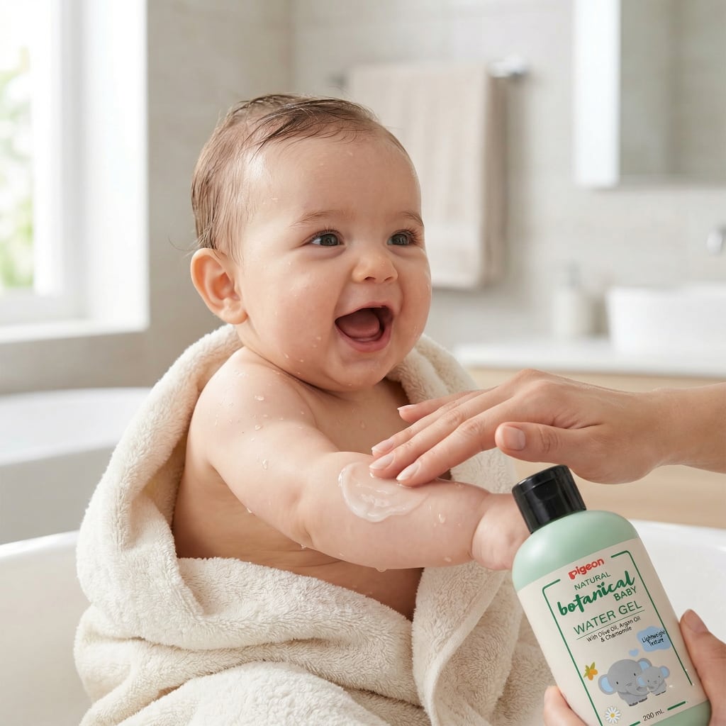 Gel Hidratante post Baño Botanical PIGEON Para Bebés 200ml