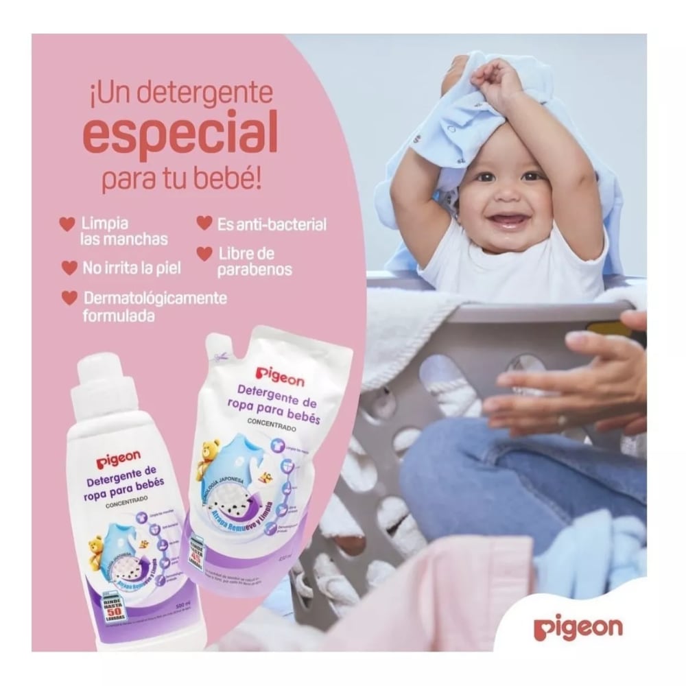 Recarga Detergente De Ropa Para Bebés 450 ml  PIGEON