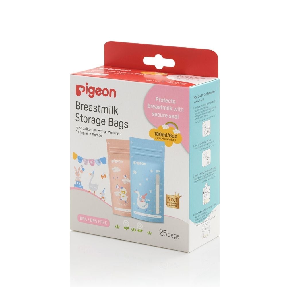 Bolsas Para Leche Materna 180 ml 25 PCS Animalitos