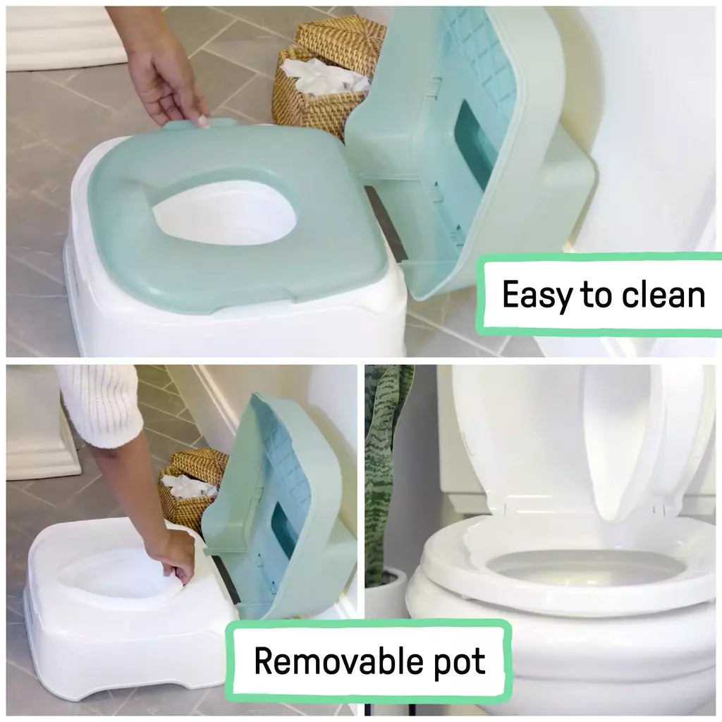 Detalle del reductor de WC con protección antisalpicaduras Ingenuity