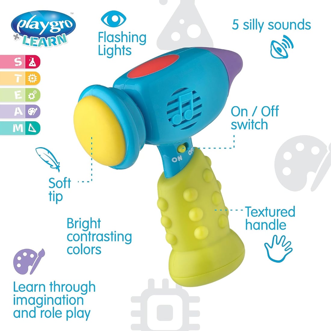Martillo con Sonidos Divertidos para Niño PLAYGRO