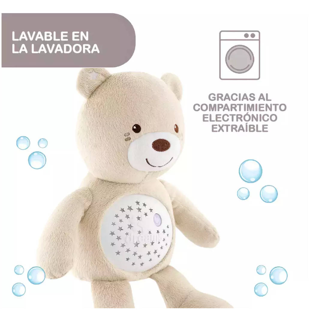 Peluche Proyector de Luces CHICCO Baby Bear Estrellitas