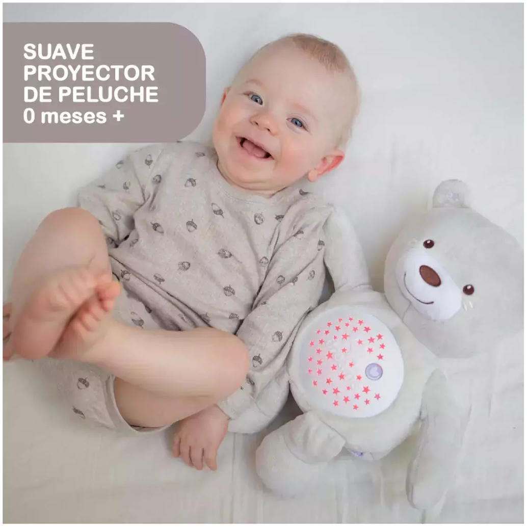 Peluche Proyector de Luces CHICCO Baby Bear Estrellitas