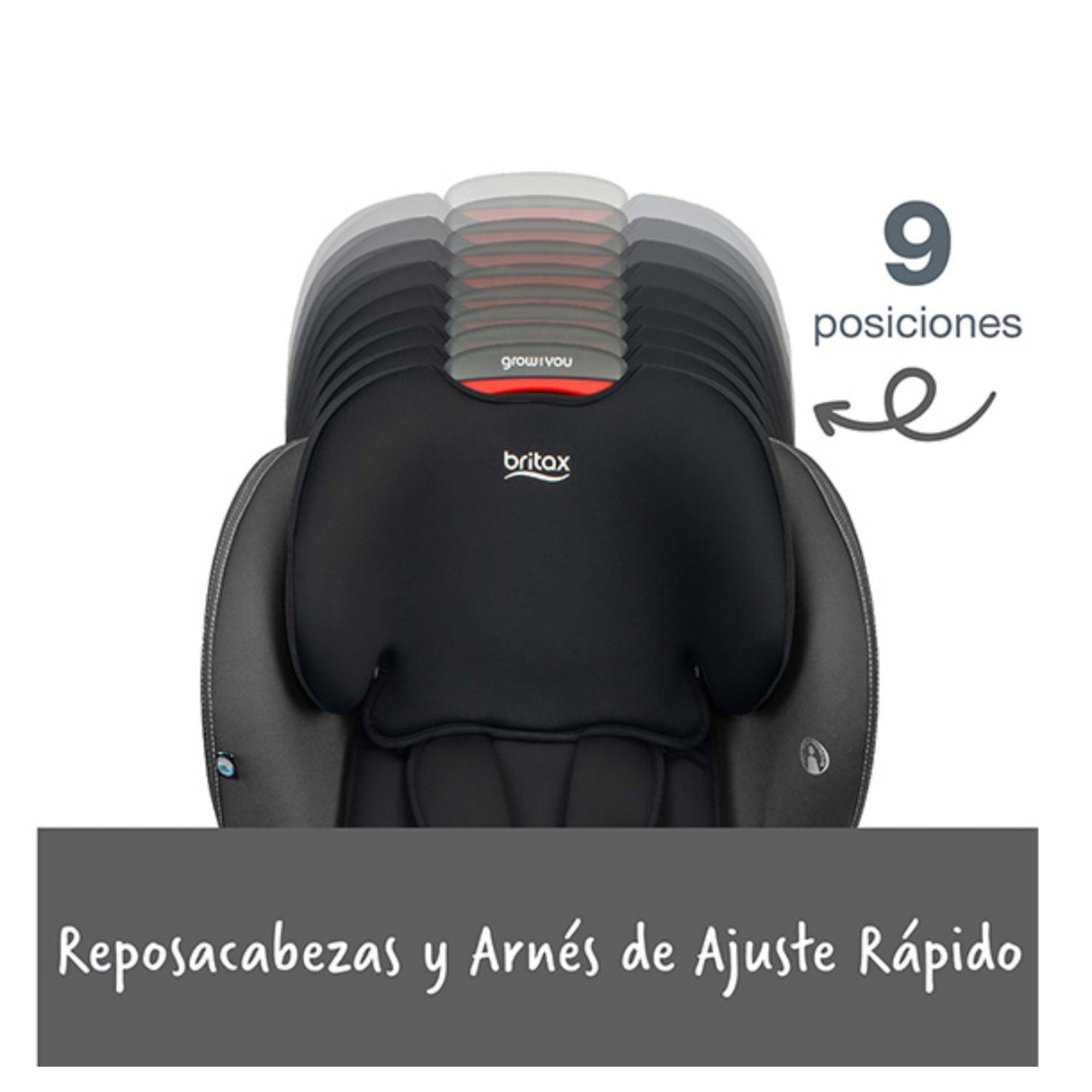 Silla de Auto Butaca Grow With You BRITAX Mod Black