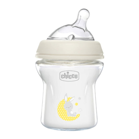 Mamadera Natural CHICCO Feeling Vidrio 150ml 0m+