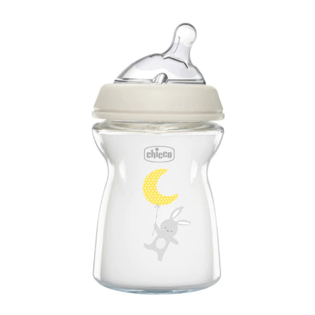 Mamadera Natural CHICCO Feeling Vidrio 250ml 0m+